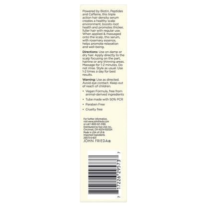 John Frieda ULTRAFiller+ Scalp Serum – Økt Hårtetthet & Fyldigere Hår (Biotin + Peptider)