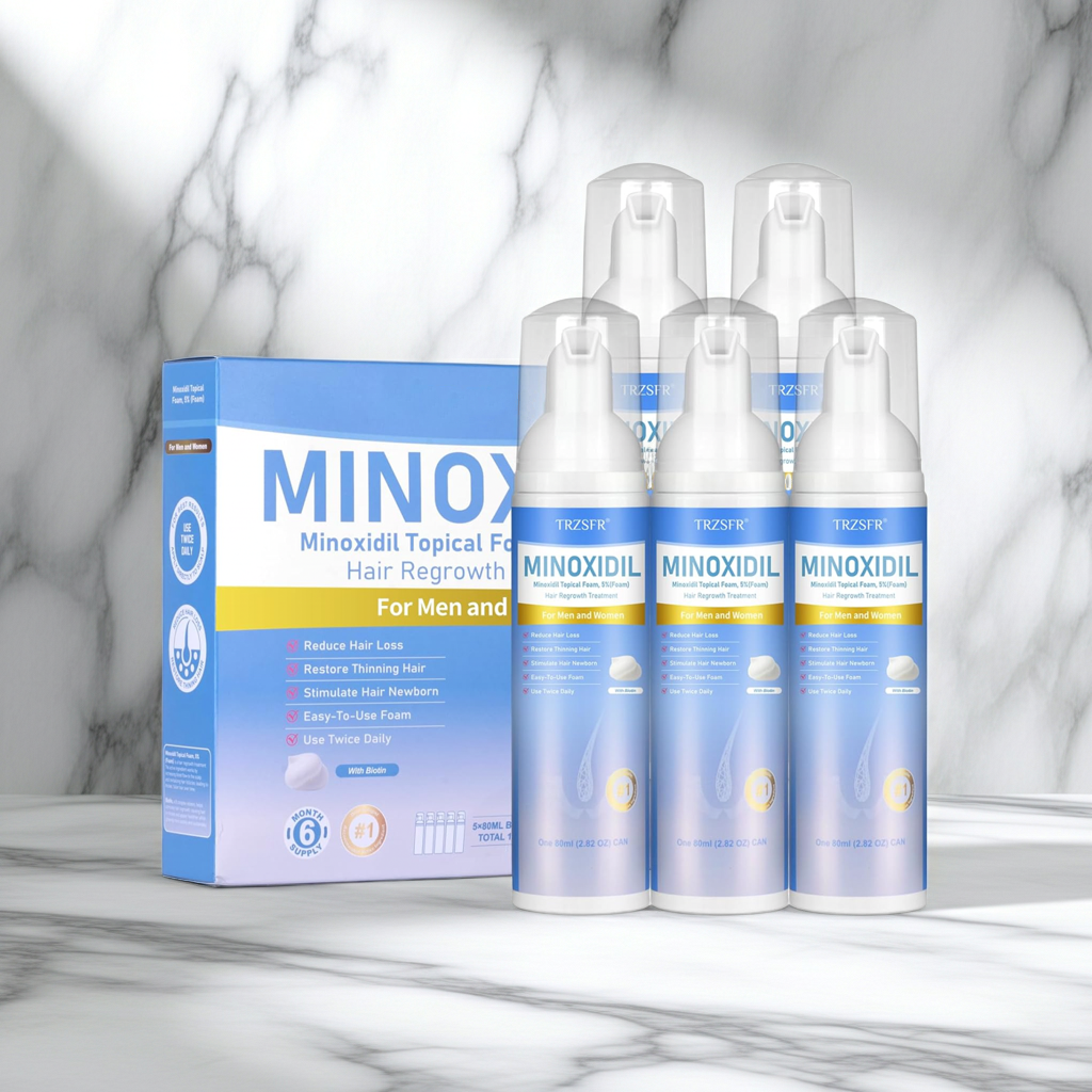 Minoxidil 5% Foam (Unisex) - 6 måneders forbruk