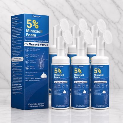 Minoxidil 5% Foam med applikator (Unisex) – 6 måneders forbruk